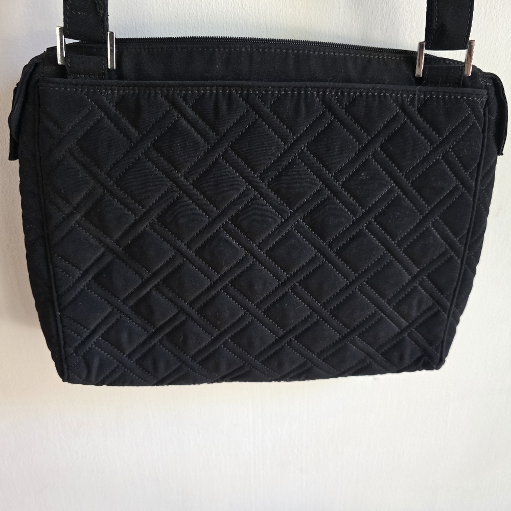 Vera Bradley Black Quilted Shoulder Bag - Picture 2 of 6